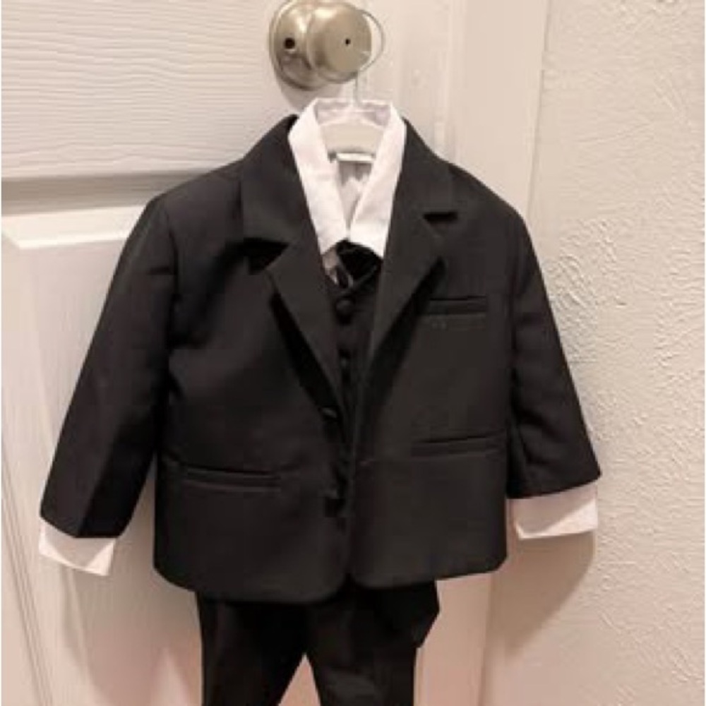 Stylish Kids Black Suit Set